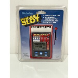 Radica Play Pocket Slot Model 1370 Electronic Game New Sealed!  Rare Vintage